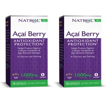 나트롤 아사이베리 1000mg 베지테리안 캡슐, 75정, 2개