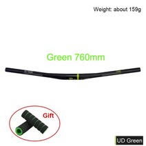 Dodici 9도 탄소 산악 자전거 핸들 바 31.8mm 690mm 720mm 740mm 760mm 자전거 핸들 바 ud 매트 플랫 mtb 핸들 바, 녹색 760mm