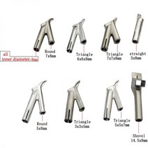 1PC 용접 노즐 속도 용접 팁 PVC 플라스틱 용접기에 대 한 평면 및 라운드 삼각형 노즐 뜨거운 공기 용접 납땜 용품, Triangular 5x5x7