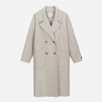 써스데이아일랜드 더블버튼 롱기장 코트 T228MCT231W