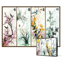 [P1B] 2000피스 직소퍼즐 사군자 매란국죽 미니 / 퍼즐 동양화퍼즐 매화퍼즐 난초퍼즐 국화퍼즐 대나무퍼즐 퍼즐2000피스 퍼즐만들기 퍼즐액자 ( P1B / 55989EA ), 본상품선택, 1, 본상품선택