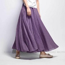 자칠 라지 스커트 a 라인 스커트 롱 라지 스커트