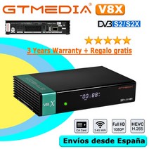 뜨거운 판매 Gtmedia V8X DVB-S2X 위성 TV 수신기 Gtmedia V8 NOVA V9 Prime V8 Honor 내장 WIFI H.265 1080P 앱 없음, 협력사