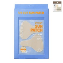 션리 유브이 컷 선패치 내추럴 (TYPE_A) (4매) (+선크림 샘플 1ml 5매 증정) / 자외선 차단 패치 골프 등산 야외활동, 1개 (4매입), TYPE_A