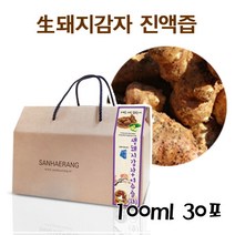 MDO8885 원물의 진한맛 국내산 생돼지감자 여주즙 100ml 30포, 단일 수량
