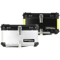 제로센스 알루미늄 탑박스 45L 55L 65L 80L 100L 오토바이 대용량 배달통 리어백 브라켓포함, 22L, 추가없음, 실버