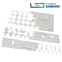 LG이노텍 삼성LED LED모듈 교체용기판 리폼모듈 자석부착 국산모듈, 1세트, ( 삼성칩_S6 전구색 4000K ) 03_원형방등 25W 398x190mm