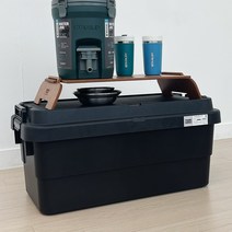 캠핑 박스 수납 트렁크 카고 걸이형 상판 포함 70L, 블랙