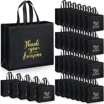 Silkfly Thank You 재사용 가능한 선물 가방 직원 감사 광택 for Being Awesome 손잡이가 달린 50개 (30.5 x 11.9 27.9cm(12.2 4.7