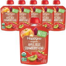 해피키드 어린이 스무디 90g, 사과 + 비트 + 딸기 + 키위(Apple + Beet + Strawberry + Kiwi), 6개