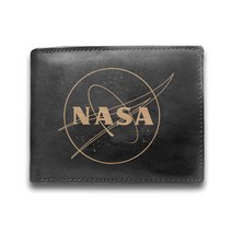 나사 굿즈 가죽지갑 2종컬러/ 블랙 브라운 NASA 로고/ 우주 스페이스 미항공우주국
