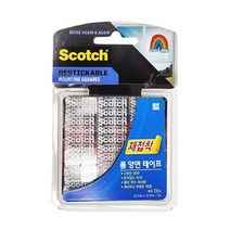 스카치 재접착 양면 테이프 R103 72p, 1개