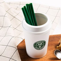 카페용품 빨대꽂이 디스펜서 스트로우 커피스틱, 화이트