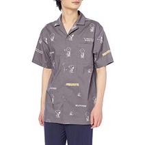 [젤라토 피케] [SNOOPY][HOMME]모노그램 총무늬 셔츠 PMFT212984 남성 DGRY L