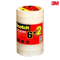 3M 스카치 scotch 3인치 코어 다용도 투명테이프 502-8 리필 8롤