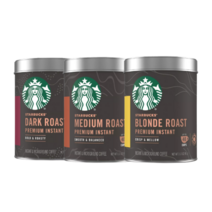 Starbucks 스타벅스 프리미엄 인스턴트 아메리카노 커피 믹스 캔 3종, 미디엄 로스트