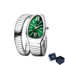 여성패션시계 스마트워치 실버 스틸 팔찌 시계 여성 숙녀 쿼츠 뱀 모양 크리에이티브 XFCS