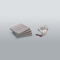 (JLS) 금속 전극판 홀더 10매 1셋트 (전기분해 전해질 비전해질 실험시 전극판 고정용) 과학교과물품