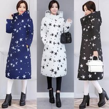 추동 기모 도톰 별 프린트 원피스 여중 롱 터틀넥 후드 패딩 레깅스