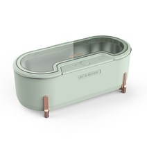 에끌 메이크업브러쉬 클리너 시계 보석 클리너대우 초음파 청소 기계 가정용 안경 세탁기 교정기 청소기 시계 보석 청소-12217, 단일옵션, 01.핑 팅 그린