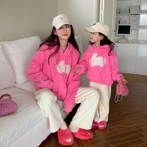 토끼 2023년 해 엄마 딸 맘 모녀 커플 룩 아동 맨투맨 모자 등원