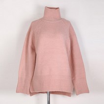 여성용 네이처 하프 폴라넥 니트