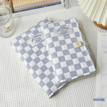 불렛저널 패브릭다이어리 체커보드 노트 일기장, A5+A6 세트