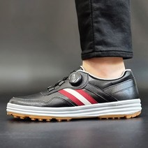 아놀드파마 국산 남성 소가죽 보아 다이얼 스파이크리스 스니커즈 골프화 3컬러 스크린 연습용 수제 골프 운동화