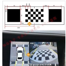 어라운드 카메라 자동차 룸미러 전방 후방 사이드 서라운드 뷰 자동차 카메라 보정 보정 천 360도 서라운드 버드 뷰 파노라마 dvr 시스템 디버깅 패브릭 4pc 2pc, 4.4x1.2m 2개