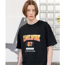 카멜워크 87넘버 어센틱 반팔 티셔츠 블랙