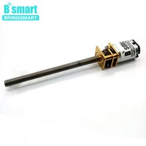 Bringsmart 나사 샤프트 DC 기어 모터 미니 전기 나사 감속기 M4 55mm 15 rpm 30 rpm 50 rpm 60 rpm 100 rpm 200 rpm 300 rpm, 1000rpm+12V