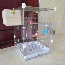 아크릴투명 새장 앵무새 바퀴 이동식 케이지 36x36x53, 상세이페이지 참고, 상세이페이지 참고, D36값세트+욕조길이너비높이36*36*53