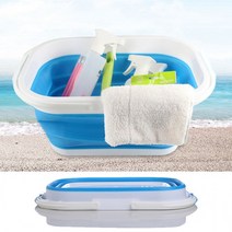 접이식 물통 12L 대용량 낚시 살림통 다용도 휴대용 캠핑 케이스, 접이식물통12L