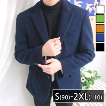 이브컴퍼니 남자 울 캐시미어 블레이져 싱글 자켓 빅사이즈 S-2XL (1238-1)