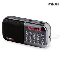 인켈 효도 라디오 /IK-WR10/TF 2개/FM 소니 등산 낚시 캠핑, 레드