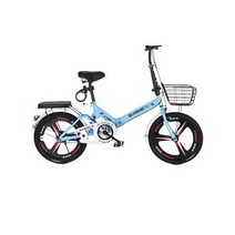 접이식 미니벨로 자전거 출퇴근 마실용 여성 접는 입문용, 20인치, 민트 마그네슘 휠 충격흡수형