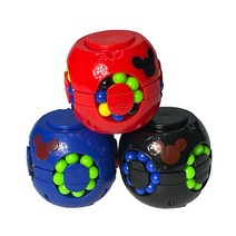 원형 큐브 스피너 방콕 놀이 초등집콕놀이 원형큐브 장난감 어른 집콕놀이 게임 집콕놀이 어른 집콕놀이 집콕 취미 성인 방콕 장난감 방콕 취미 원형 퍼즐 스트레스 해소 장난감, 레드