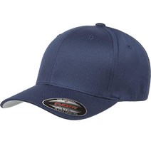 Flexfit 남성용 운동용 야구 피티드 캡 네이비 X-Large-XX-Large