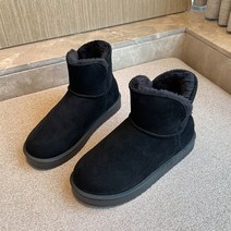 제이유미 여성 어그부츠 빅사이즈 앵클 부츠 275까지 따뜻한 털안감 방한화 숏어그 겨울 신발_조스슈 Snow Boots No.120806