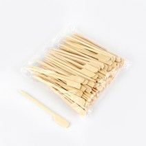 더담고 대나무 손잡이꽂이 과일꼬지100P l 햄버거 샌드위치꽂이, 15cm, 1봉약100P