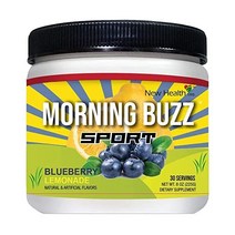 헬스 보충제 Morning Buzz Energy Drink Powder Sports Nutrition Endurance and Product 30 Servings Orange, Blueberry Lemonade