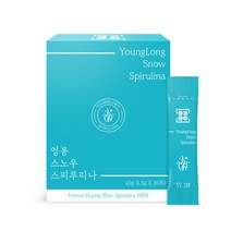 [1개월분] 영롱 스노우 스피루리나 [동결건조] 옥내배양 고순도 국내산 블루 피코시아닌 엽록소 분말, 스노우 스피루리나 1개월분