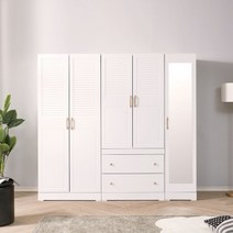 파로마 [학생방 강추템] (착불) 보르도 400 거울도어 이불장 드레스룸 / 옷장 신혼부부추천, 오크