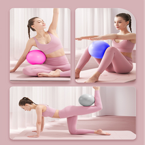 미니 짐볼/볼/요가/엑서사이즈 미니 요가 짐볼 25CM/에어블로우포함/발란스볼/돔볼/필라테스/홈트/짐볼25CM, 그레이