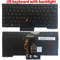 레노보 씽크패드 노트북 키보드 미국 영국 라틴 독일 T530 T530i T430 T430s T430I X230 W530 L430 L530, [02] US with backlit, 한개옵션2, 한개옵션1