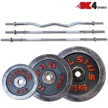 케이포스포츠 K4스포츠아몸디 헬스역기바 중량바 역기봉 역기판K446, 일반역기바1500mm(K4-46)