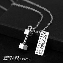 무게 조절 케틀벨 8kg 12kg 18kg 20kg kettle bell 덤벨 홈트 보디 빌딩 피트니스 체육관 목걸이 스포츠 바벨 펜던트 매력 체인 목걸이 남성용 선물 24, a-1630