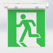 피난유도등 천정형 대형 단면 비상구유도등, 단품