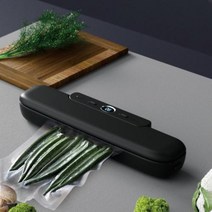 업소용 가정용 산업용 진공포장기 휴대용 식품 진공 실러 기계 자동 포장 씰링 패키지 가방, Black+EU Plug