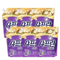 샤프란 시어버터 릴렉싱아로마 섬유유연제, 6개, 1.6L